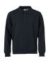 Basic Polo Sweater Anthracite Melange