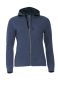 Classic Hoody Full Zip Women Blue Melange