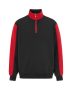 Modena Half Zip black-red