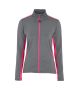 Evora Full Zip Woman Grey/Neon Pink