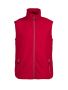Sideflip fleece vest Red