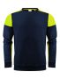 Prime Crewneck navy-neon yellow