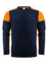 Prime Crewneck navy-neon orange