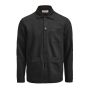 Patch Pocket Overshirt Unisex Black