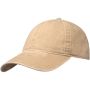 Grafton vasket caps med 6 paneler Beige