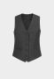 Ladies Waistcoat Edit mørk grå