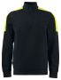 2128 SWEATSHIRT ½ ZIP Black/Yellow