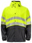 6431 Regnjakke EN ISO 20471 Kl 3/2 Yellow/Black
