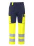 6501 Servicebukse EN ISO 20471 Kl 2 Yellow/Navy