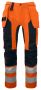 6513 Håndverksbukse EN ISO 20471 Kl 2/1 Orange/Black