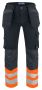 6530 Arbeidsbukse EN ISO 20471 Kl 1 Orange/Black