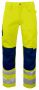 6532 Arbeidsbukse EN ISO 20471 Kl 2 Yellow/Navy