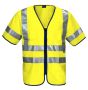 6707 Refleksvest EN ISO 20471 Kl 3 Gul