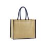 Natural starched jute classic shopper