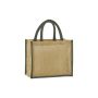 Natural starched jute midi tote