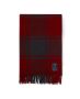 Checked Recycled Wool Throw Red/Dark Gray (LX)