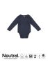 Babybody med lange ermer navy