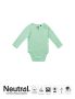 Babybody med lange ermer dusty mint