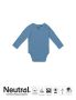 Babybody med lange ermer dusty indigo