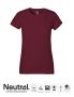 Dame Klassisk T-skjorte  bordeaux