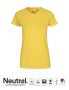 Dame Klassisk T-skjorte  Gul