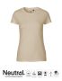 Dame Fitted T-skjorte Beige