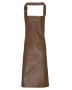 Faux Leather Bib Apron