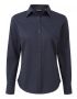 Women's Poplin L/S Marineblå