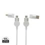 Oakland RCS resirkulert plast 6-i-1 hurtigladende 45W kabel Hvit