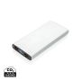 Aluminium 18W 10 000 mAh PD-powerbank Sølv