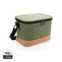 Two tone kjølebag med detaljer i kork Grønn