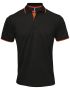 Men's Contrast Polo Sort/Safety Orange