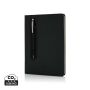 Basic A5 notatbok med hardcover og stylus penn Svart