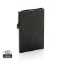 Standard aluminum RFID magnetisk kortholder til telefon Svart