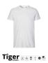 Unisex Tiger Cotton T-shirt white