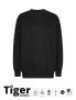 Tiger Cotton Oversized Sweatshirt black