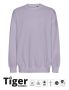 Tiger Cotton Oversized Sweatshirt dusty purple