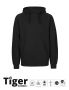 Unisex Tiger Cotton Hoodie black