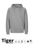 Unisex Tiger Cotton Hoodie sport grey