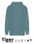 Tiger Cotton Oversized Hoodie teal
