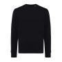 IQONIQ Etosha lett crew neck i resirkulert bomull Svart