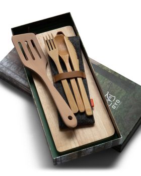 FRØYA GAVESETT fjøl, bestikk, stekespade