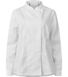 Kokkejakke stretch dame Hvit