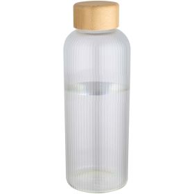 Mirage enkeltvegget borosilikat glassflaske med bambuslokk, 650 ml Transparent
