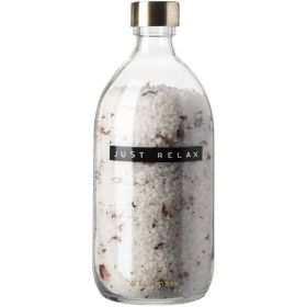Wellmark Just Relax 500 ml badesalt – duft av roser Transparent