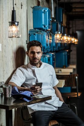 Kokkejakke Herre Hvit