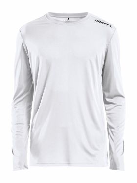 Rush LS Tee M White