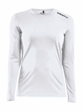 Rush LS Tee W White