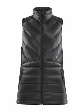Light  down vest W Svart