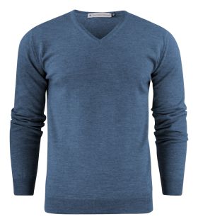 Westmore merino pullover Petrol Melange